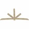 Ekena Millwork Alberta Rough Sawn Timber Gable Bracket, Douglas Fir, 108"W x 63"H x 2"D x 6"F, 14/12 Pitch GBW108X63X0206ALB00RDF - alternate 5